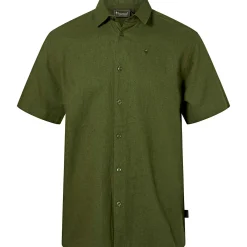 Pinewood Värnamo Hemp Mix S/S Shirt Herren (Pine Green)