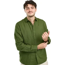 Pinewood Värnamo InsectSafe Hemp Mix L/S Shirt Herren (Pine Green)