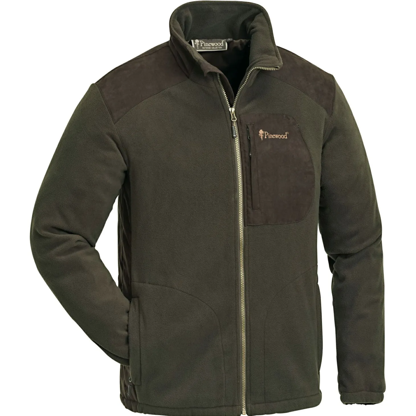 Pinewood Wildmark Membrane Fleece Jacket Herren (H.Brown/Suede Brown)