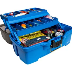 Plano Three-Tray Tackle Box (Bright Blue)