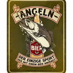 Rahmenlos Blechschild (Angeln)