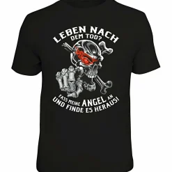 Rahmenlos "Leben nach dem Tod?" T-Shirt Herren (Schwarz)
