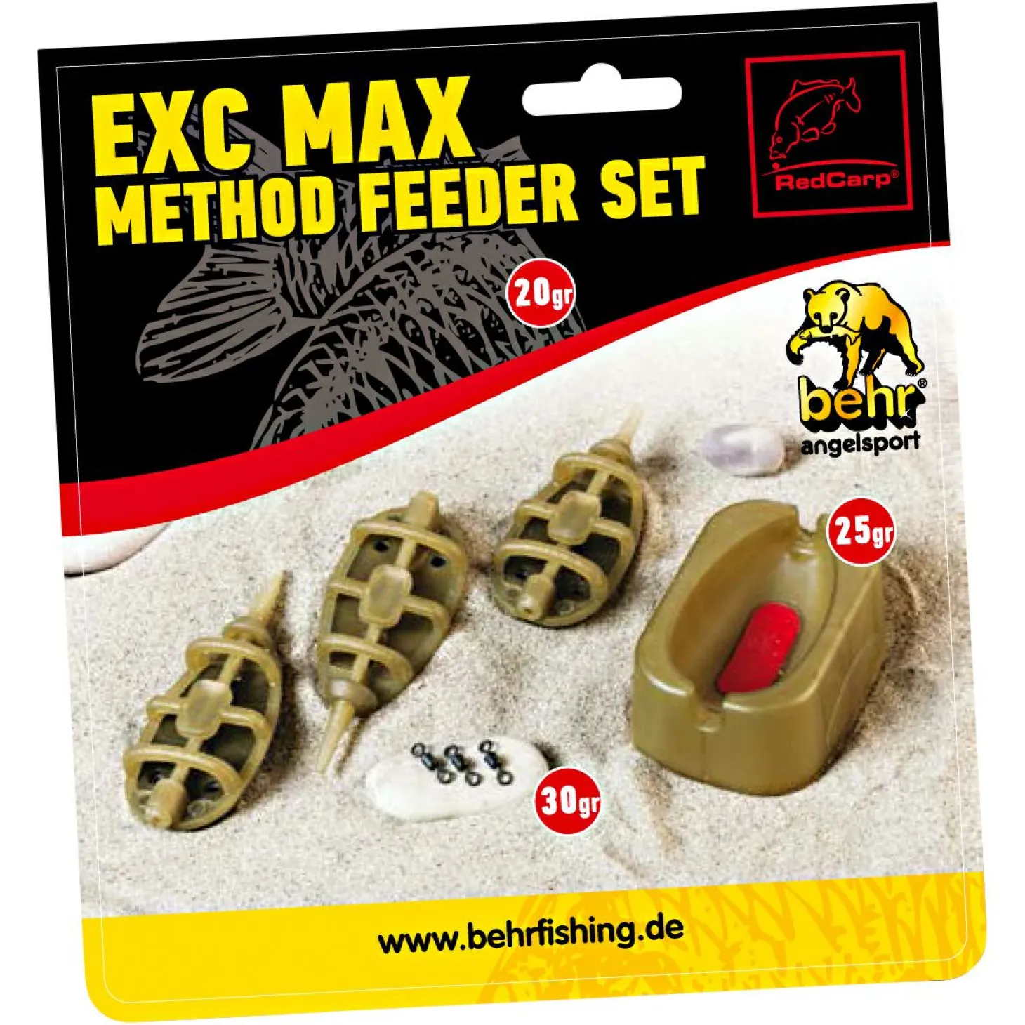 Red Carp Method Feeder Set EXC MAX