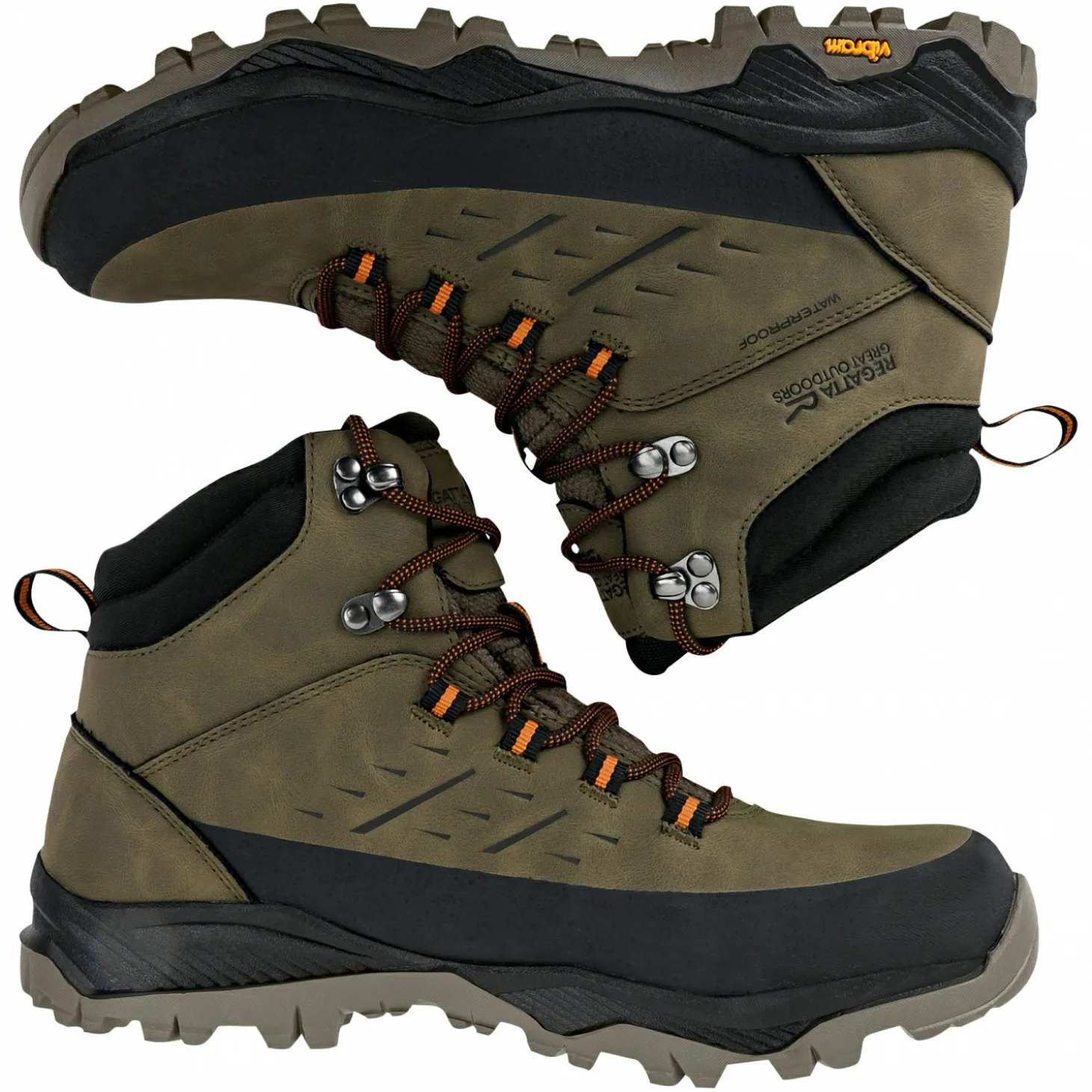 Regatta Blake Wanderstiefel Herren (Olive Night/Pumpkin Spice)