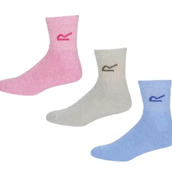 Regatta 3er-Pack Socken Damen (Bright Blush Marl)