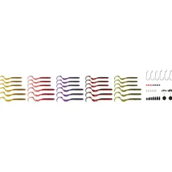 Savage Gear Gummiwürmer Set (Rib Worm Kit)