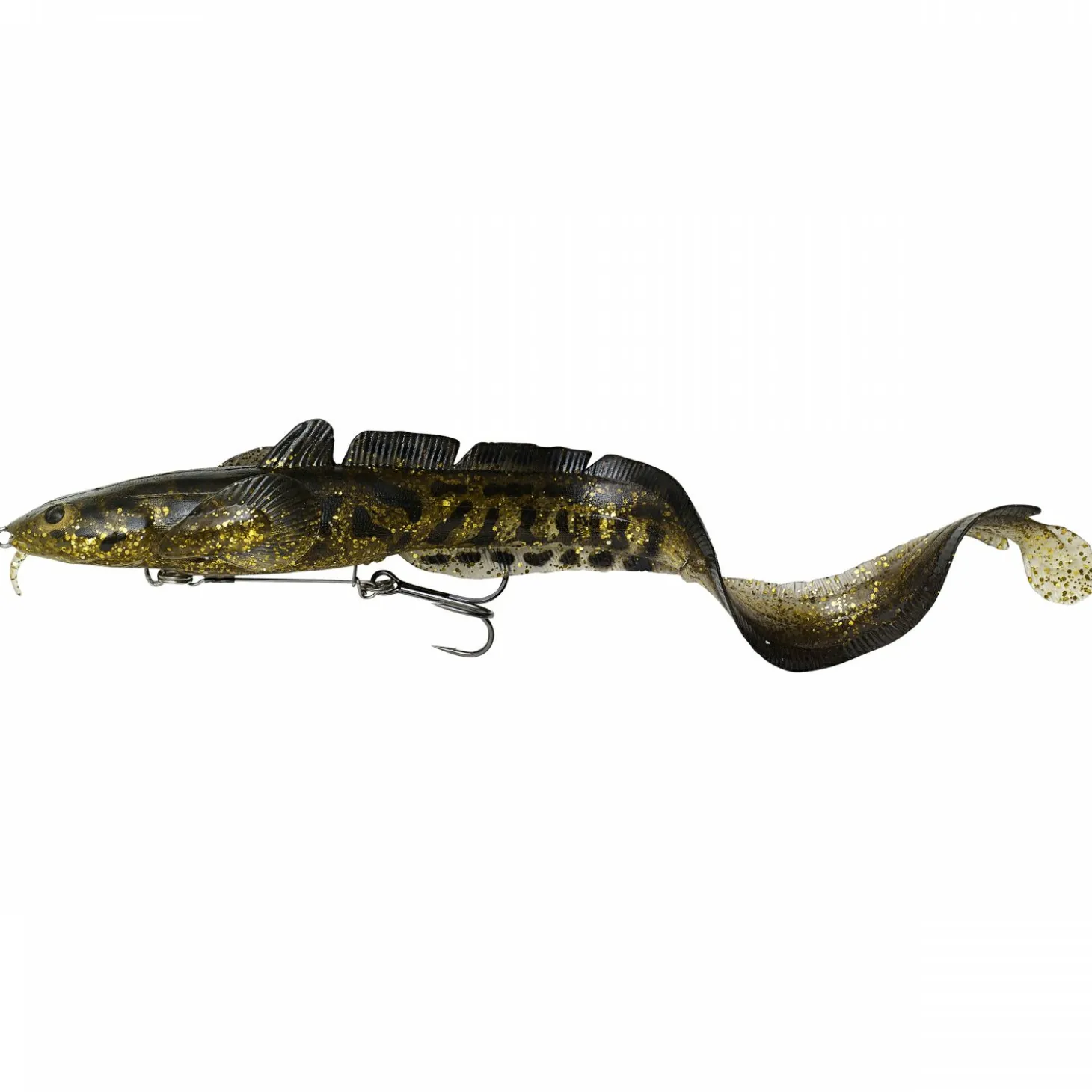 Savage Gear Quappen Softbait 3D Burbot Shallow (Gold Burbot UV)