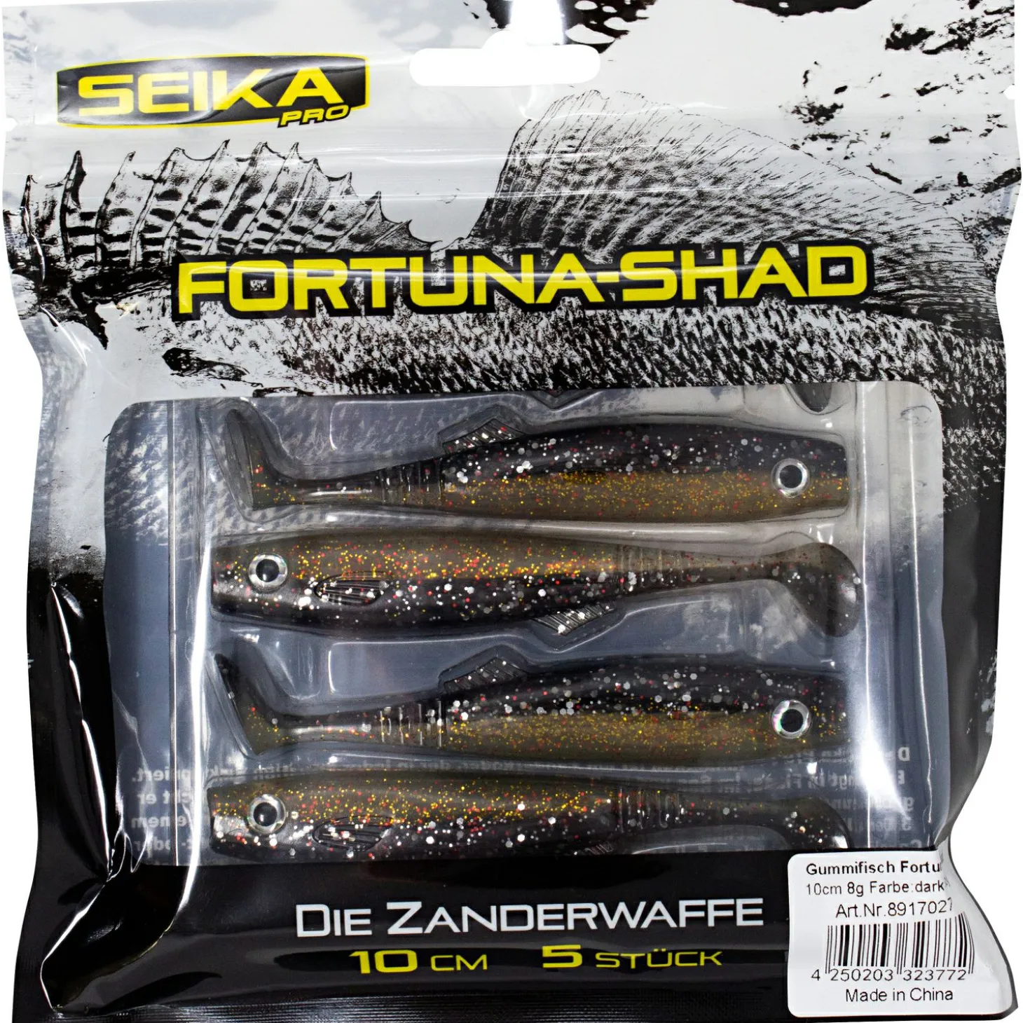 Seika Pro Fortuna Shad (Dark Goby)