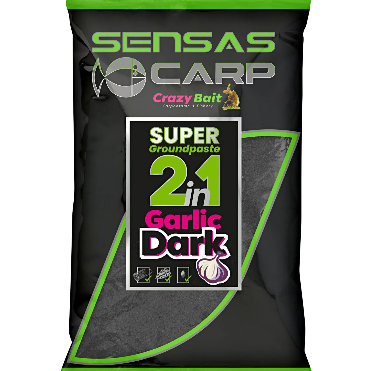 Sensas Super Köderpaste 2 in 1 (Garlic Dark)