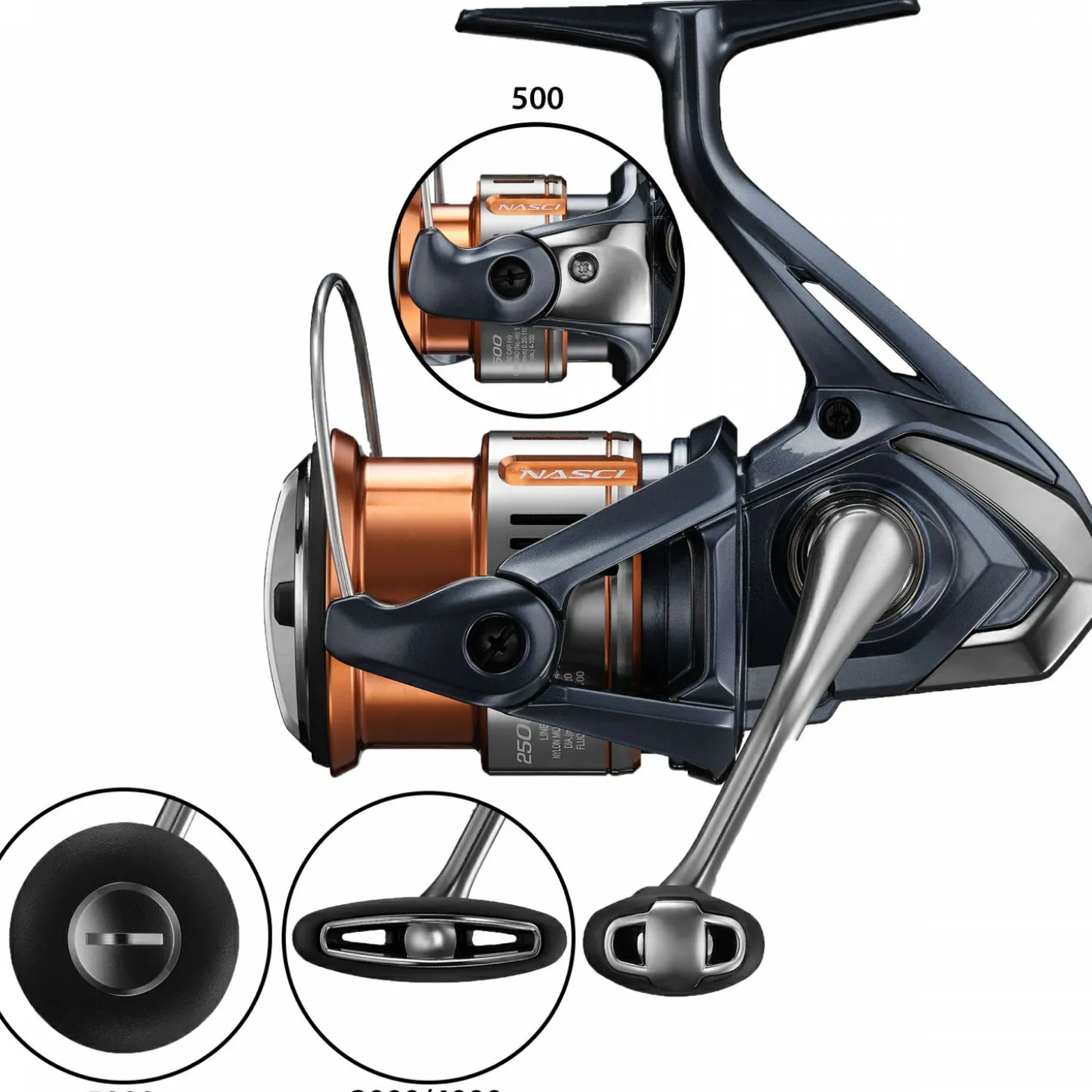 Shimano Spinnrolle Nasci FD C5000 XG