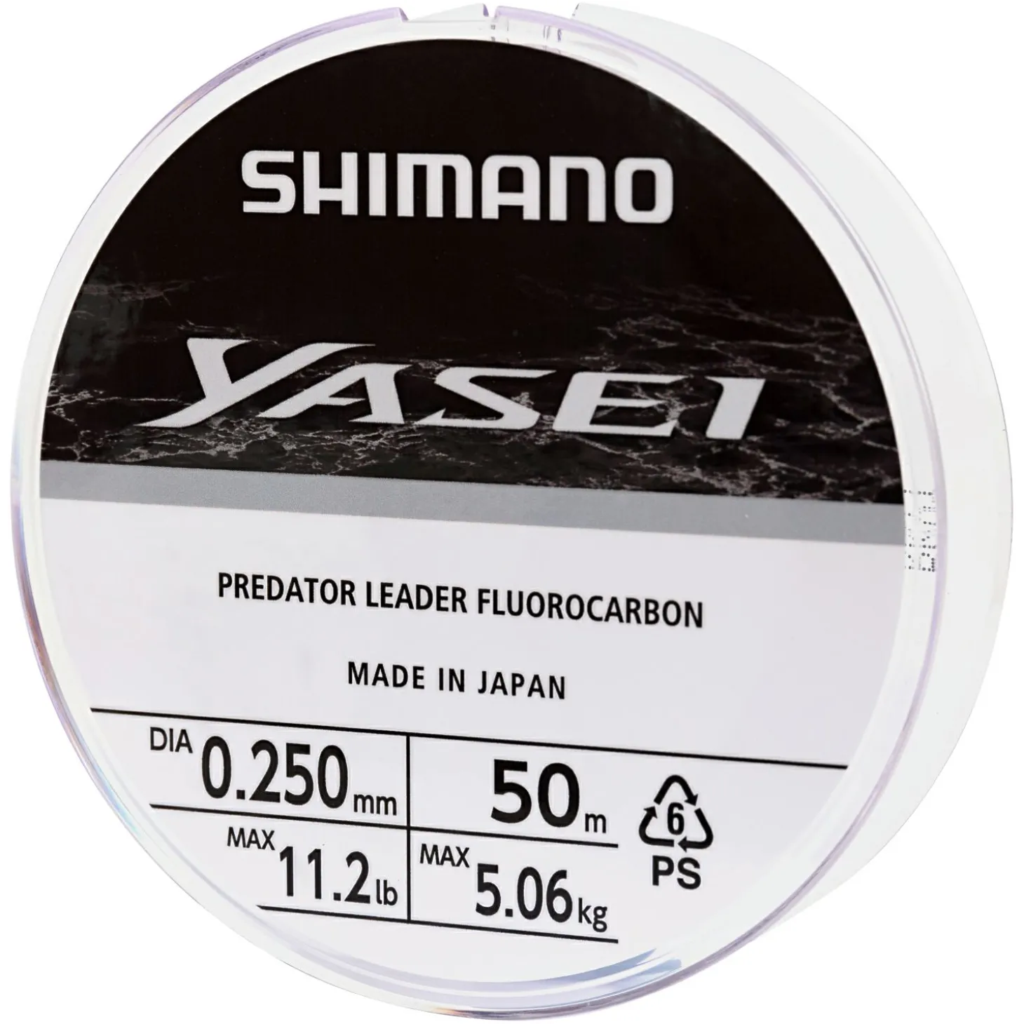Shimano Yasei Predator Fluorocarbon Angelschnur (transparent, 50 m)
