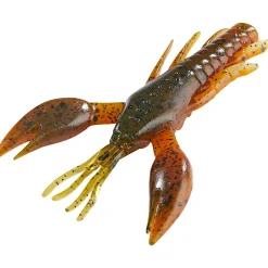 Shirasu Softlure Scary Crab (Green Pumpkin Amber Red)