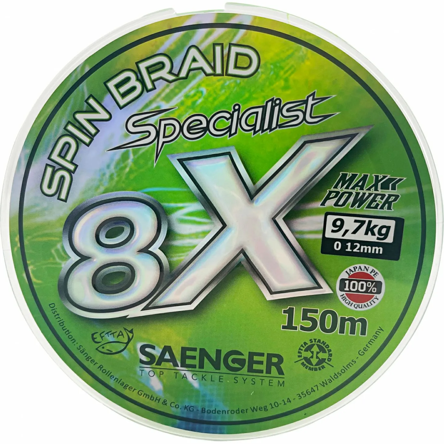 Sänger Angelschnur Spin Braid Specialist 8x (chartreuse/fluo green)
