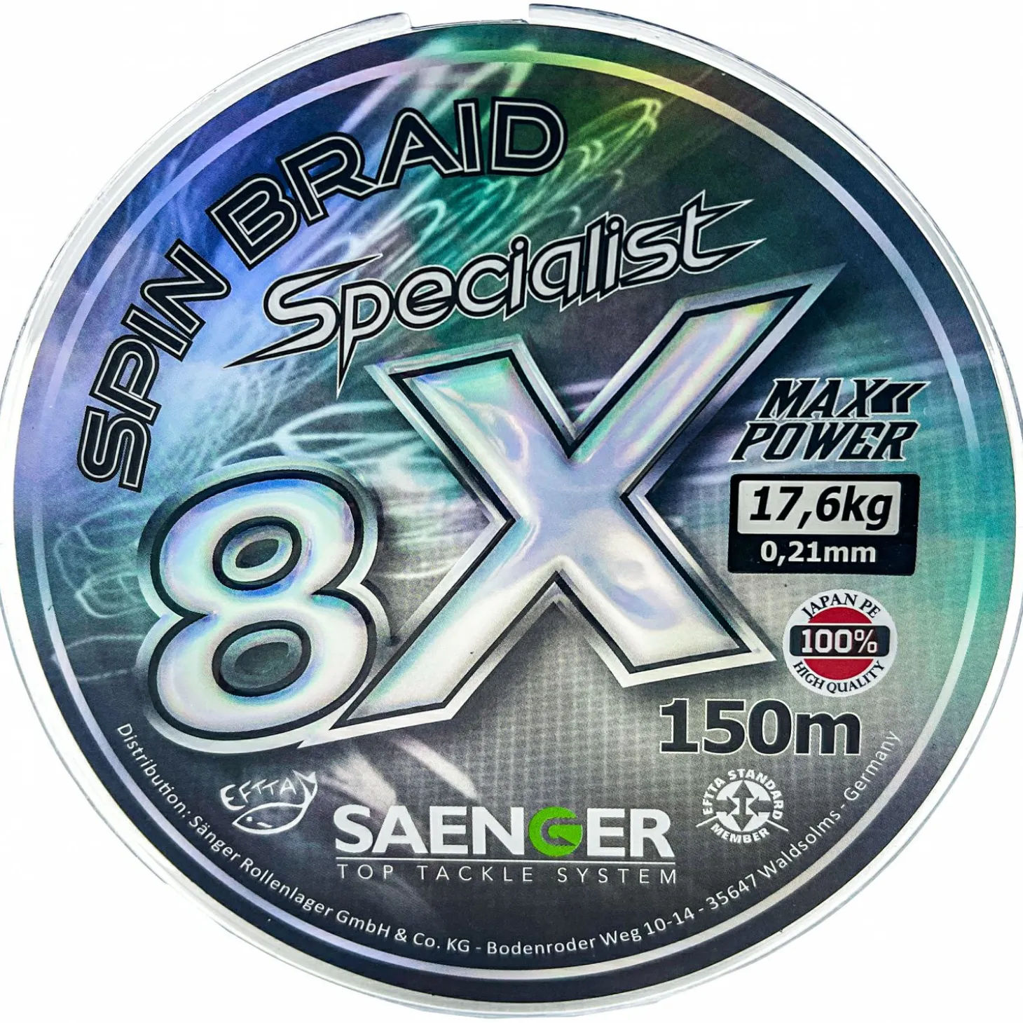 Sänger Angelschnur Spin Braid Specialist 8x (black/smoke)