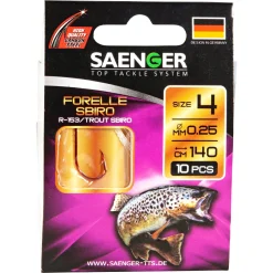 Sänger Zielfisch-Haken, gebunden (Forelle Sbiro R-153)