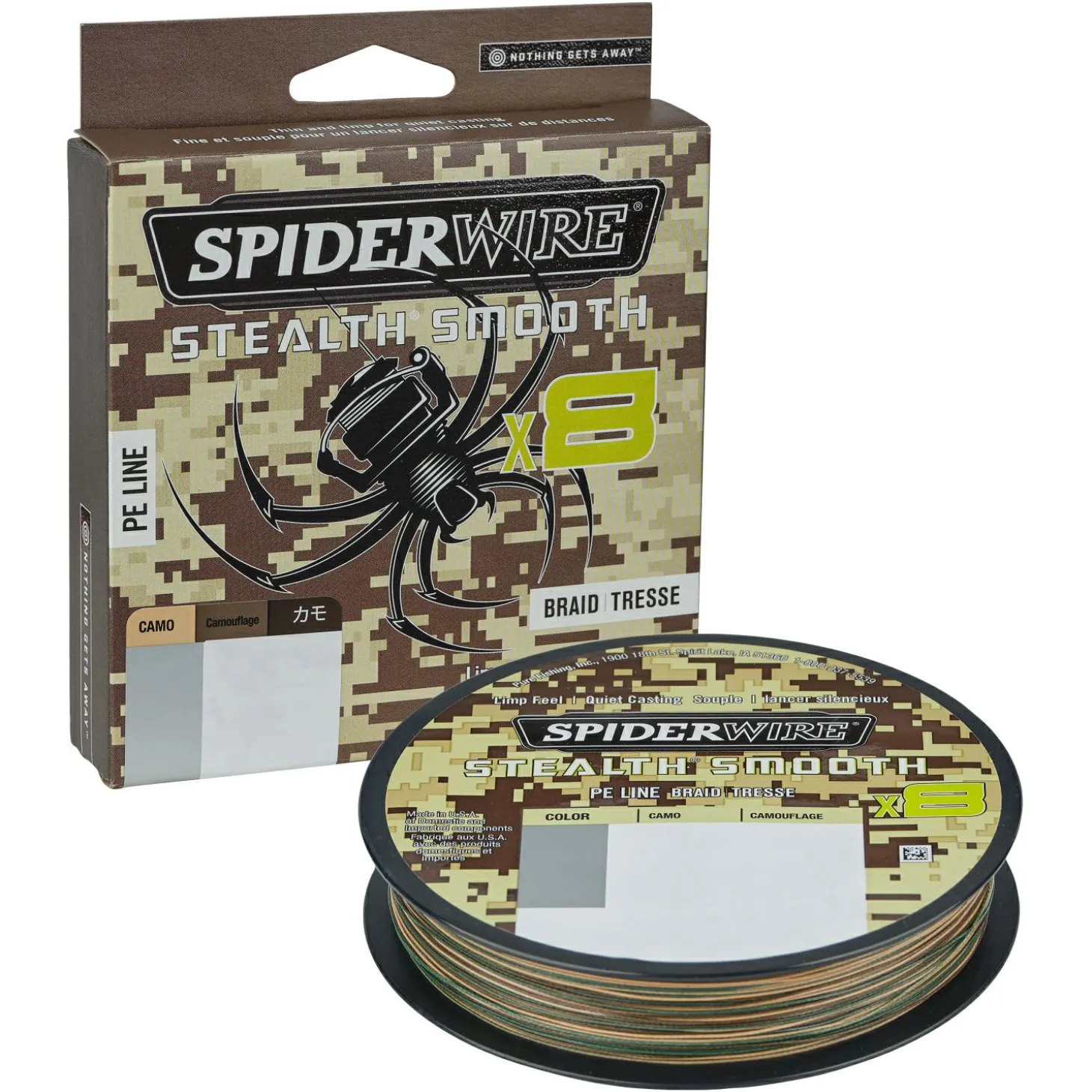 Spiderwire Angelschnur Stealth Smooth 8 (Camo)