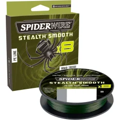 Spiderwire Angelschnur Stealth Smooth 8 (Moss Green, 300 m)