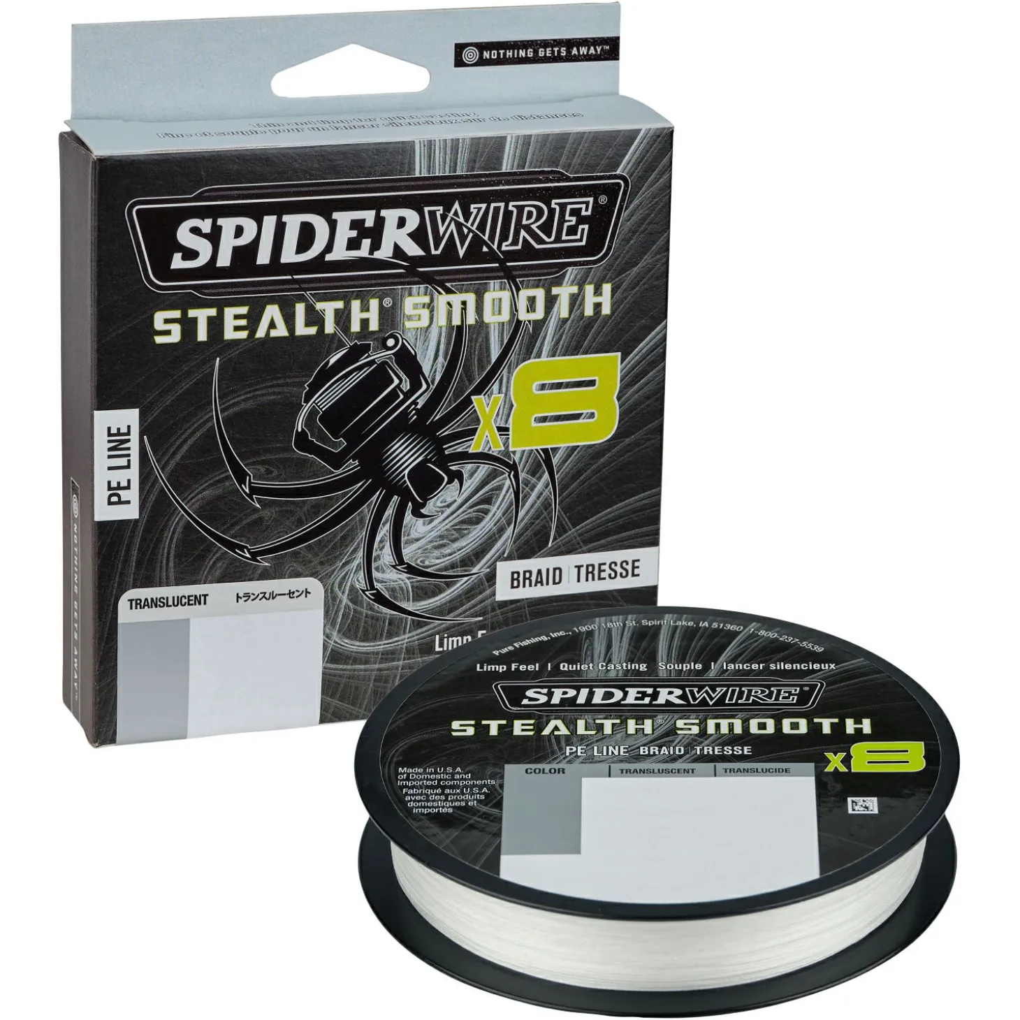 Spiderwire Angelschnur Stealth Smooth 8 (Translucent)