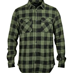 Spika Flannel Check Shirt Herren (Moss Green)