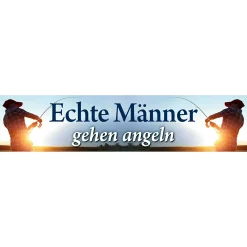 Strassenschild (Echte Männer gehen angeln)