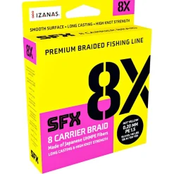 Sufix Angelschnur SFX 8 Carrier Braid (135m, Lo-Vis Green)