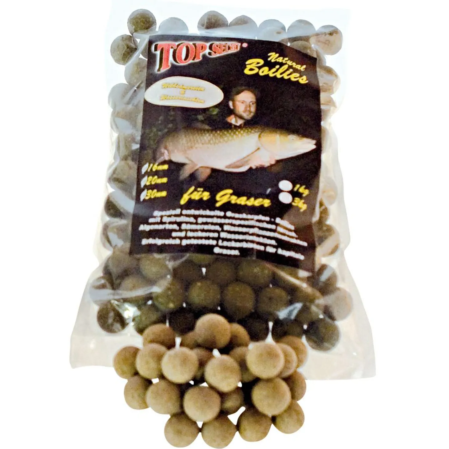 Top Secret Boilies (Natural Graskarpfen)