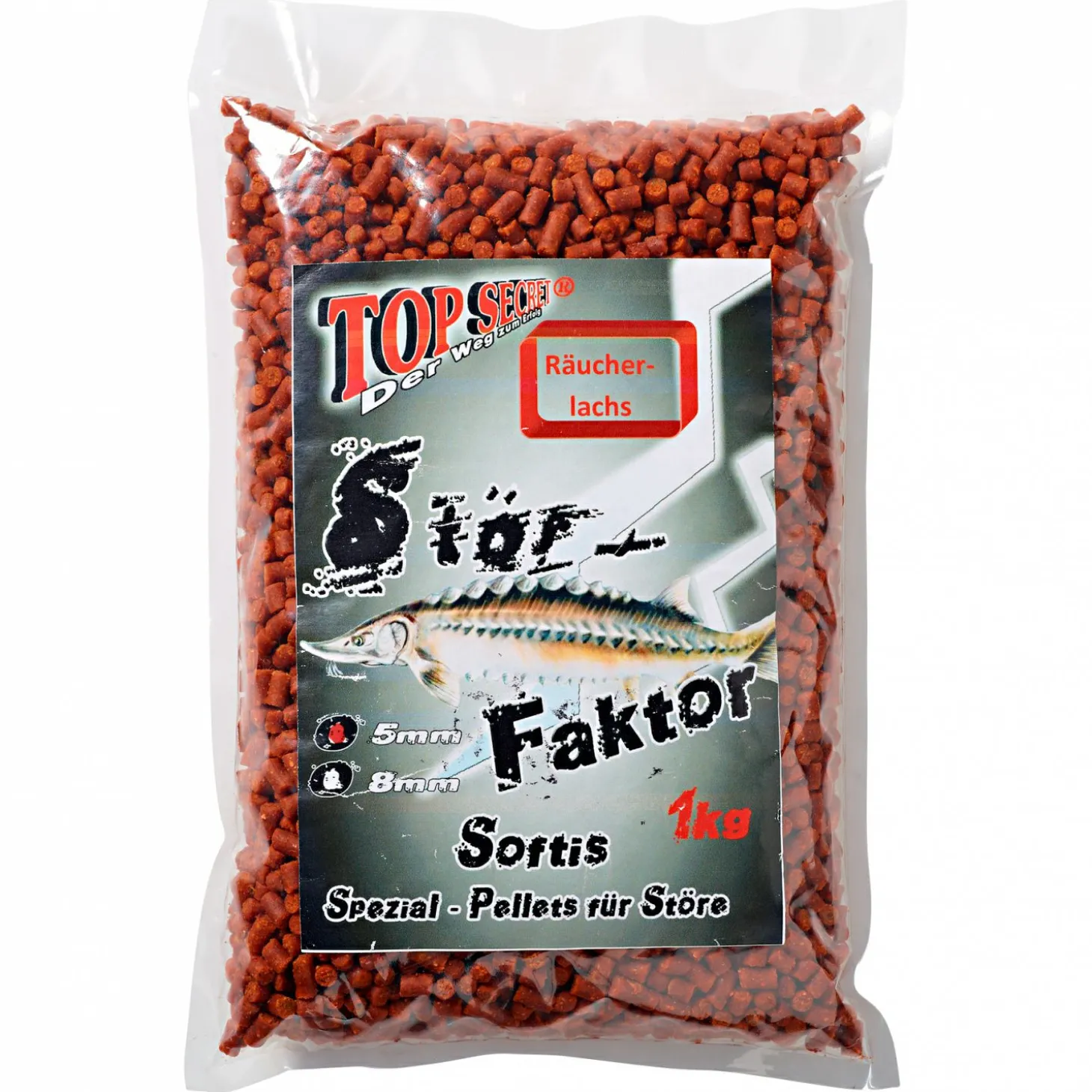 Top Secret Raubfischpellets Stör Faktor (Räucherlachs)