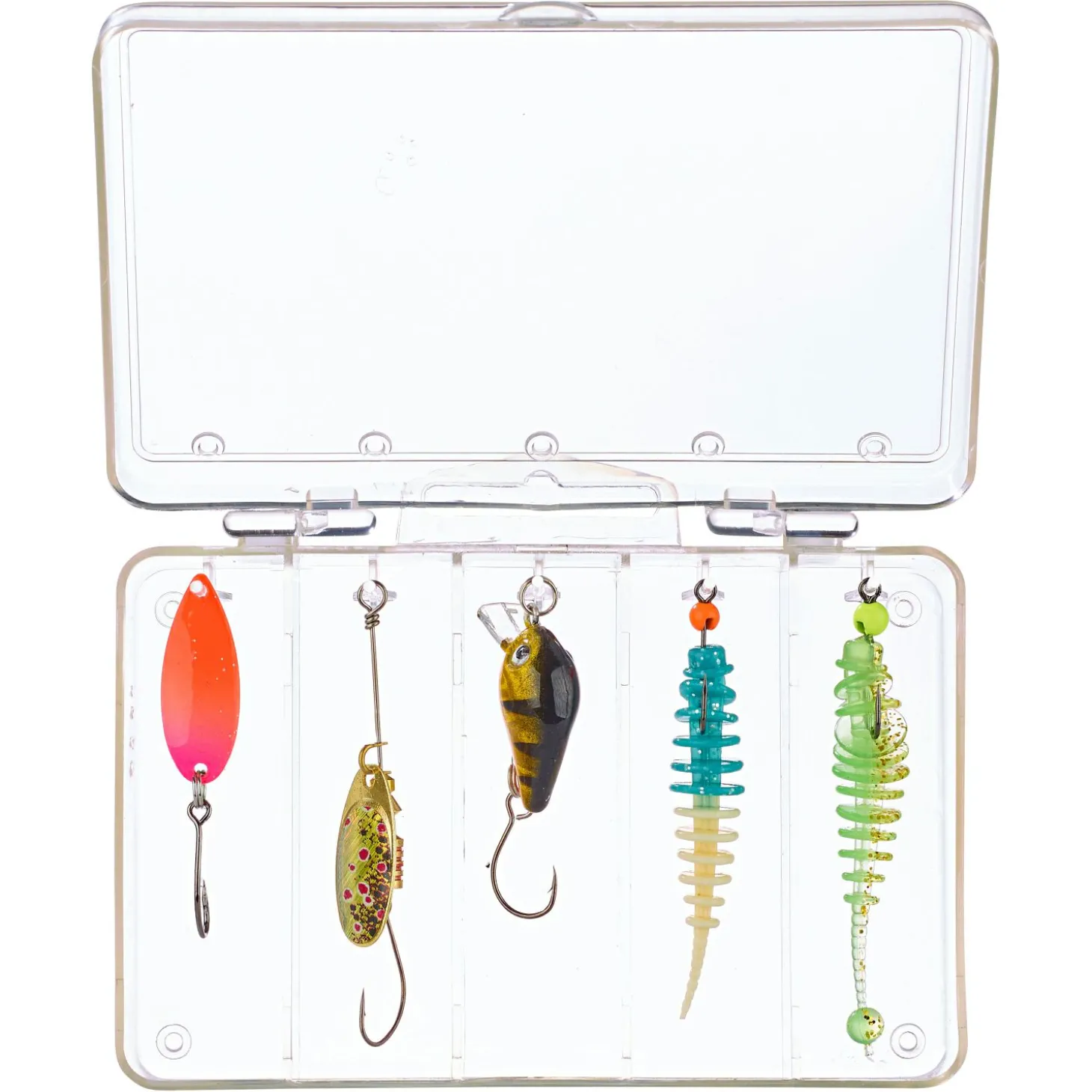 Trout Attack Kunstköder-Sets (Bedeckter Himmel/Klares Wasser)