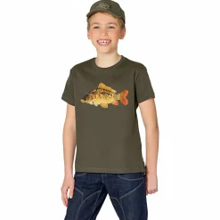 T-Shirt "Spiegelkarpfen" Kinder (Oliv)