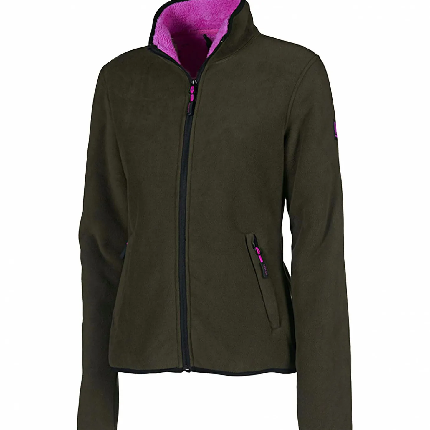 Univers Dubbed Fleece Hunting Jacket Damen (Oliv/Pink)