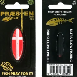 Westin Inlineköder Præsten Mini (Red White Glow Cross)