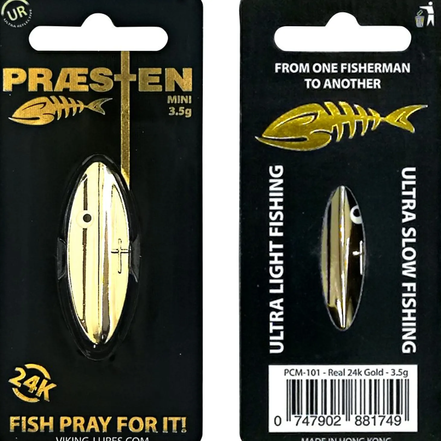 Westin Inlineköder Præsten Mini (24k Gold)