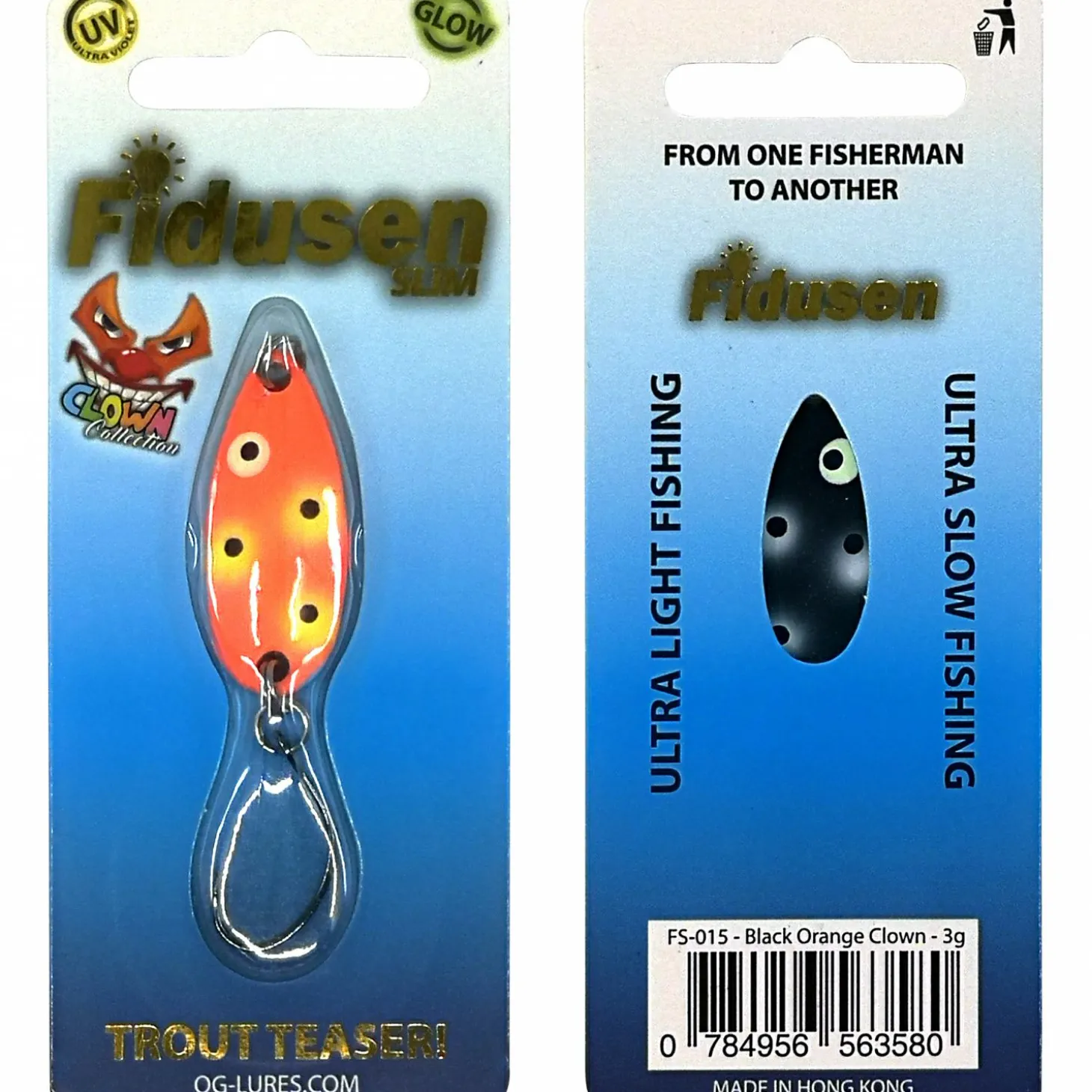 Westin Mikroköder Fidusen Slim (Black Orange Clown)