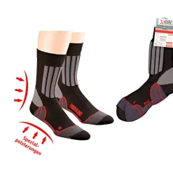 Wowerat Allround Sport- und Trekking-Socken Unisex, m. X-Static® (Schwarz)