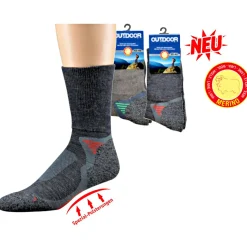 Wowerat Merinowolle Funktions- u. Trekking-Socken Unisex (Dunkeltaupe)