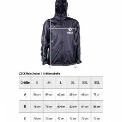 Zeck Rain Jacket Unisex (Black)