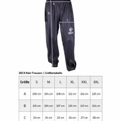 Zeck Rain Trousers (Black)